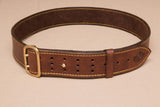 Leder-Jagdgürtel mit Messingschnalle, extra breit