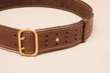 Leder-Jagdgürtel mit Messingschnalle, extra breit