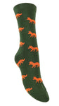 Designsocken  mit Fuchs Motiv Jagd Strümpfe