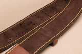 Leder-Jagdgürtel mit Messingschnalle, extra breit